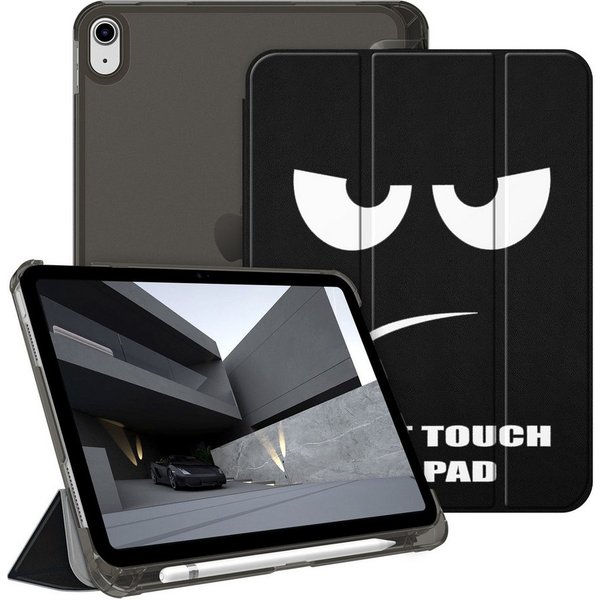 Fintie Tablet-Hülle für iPad 11 Generation 11‘’ 2025 (A16), iPad 10 Generation 10.9'' 2022, ultradünn, mit Stifthalter, transparenter Rückseite, Auto Schlaf/Wac
