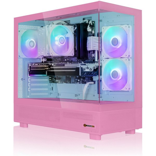 AurumPC R7 7800X3D mit RX9060XT 16GB und 16GB DDR5 RAM Pink Edition Gaming-PC (AMD Ryzen 7 7800X3D, Radeon RX 9060 XT, 16 GB RAM, 1000 GB SSD, Luftkühlung, Wind