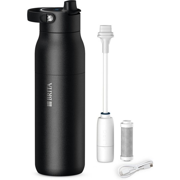 BRITA Trinkflasche BRITA LARQ iQ Digitale Filter Trinkflasche (1000 ml), inkl. Hydration Tracking (App), Aktivkohle Wasserfilter & UV-C