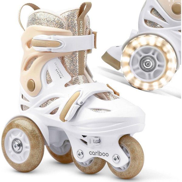 Cariboo Rollschuhe Kinder-Inliner CARIBOO BALLERINA Inline skates verstellbar LED