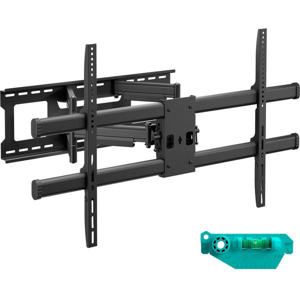 ONKRON TV-Wandhalterung 42-120 Zoll, bis 100 kg, VESA 200x100-1000x600, M10-B, (bis 120 Zoll, groß, schwenkbar, neigbar, ausziehbar, Doppelarm)