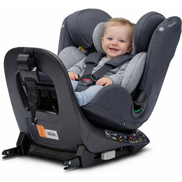 Osann Autokindersitz Floyd360, 360 Grad drehbarer Kindersitz mit Isofix, ab: Geburt, bis: 12 Jahre, ab: 40 cm, bis: 150 cm, drehbar in jeder Position, Magnete f