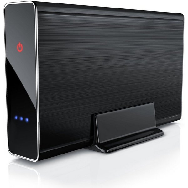Aplic Festplatten-Gehäuse USB 3.0 Festplattengehäuse 3,5 Zoll Aluminium, (1 St), USB 3.0 Festplattengehäuse 3,5 Zoll extern für SSD und HDD, SATA, UASP