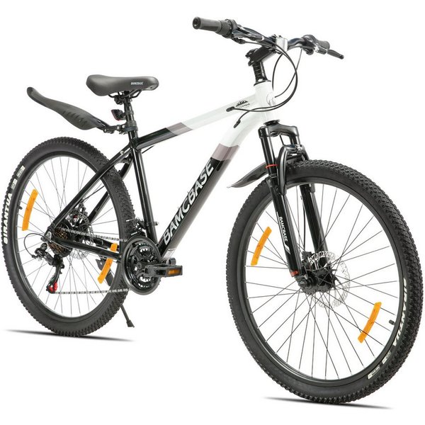 HILAND Mountainbike 26/27,5 Zoll Alu-Mountainbike 21-Gang, Scheibenbremsen & Komfortsattel