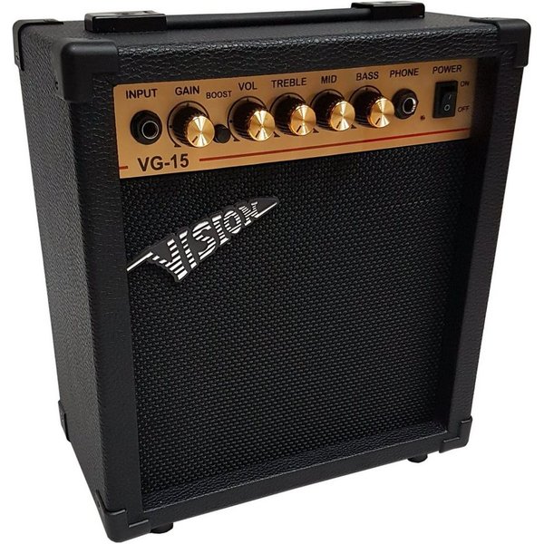 MSA Gitarrenverstärker 20 Watt Verstärker (schaltbarer Verzerrer, 4 Kanäle, 3-Band EQ)