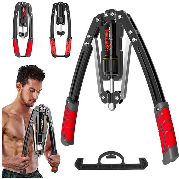 AKKEE Hantel-Set einstellbare hydraulische Armtrainingsgerät 10–200 kg, (Doppelfeder-Hydraulik-Power-Twister), Muskeltraining zur Stärkung der Armmuskulatur
