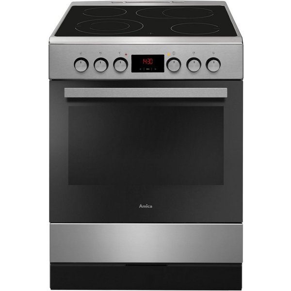 Amica Elektro-Standherd SHC 913 001, mit 1-fach-Teleskopauszug, Komfortables Kochen und Backen mit bequemer Handhabung