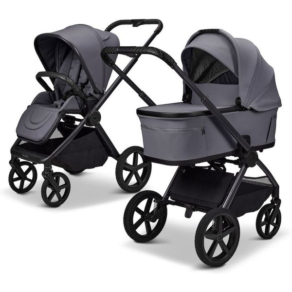Moon Kombi-Kinderwagen Gio Fold Kombikinderwagen, Gestell und Babywanne mit einem Handgriff zusammenfaltbar