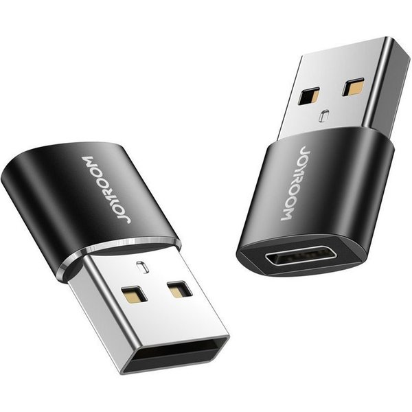 JOYROOM Adapter USB Typ C (weiblich) auf USB (männlich) Adapter Schwarz USB-Adapter