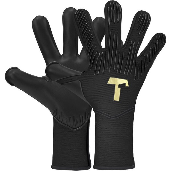 T1TAN Torwarthandschuhe Erwachsene Rebel Black-Out, Größe 6-11