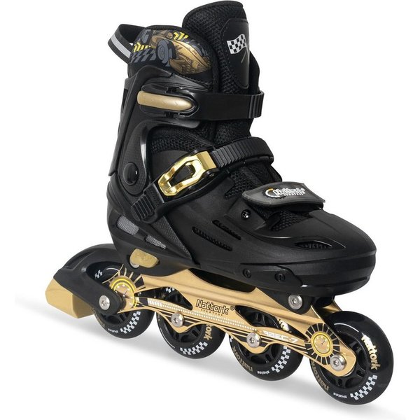 Nattork Inlineskates für Kinder und Erwachsene, 4 Größen verstellbare Inliner, mit Renndesign für Damen & Herren, (Größe L: 37-41 EU / 235-260 mm)