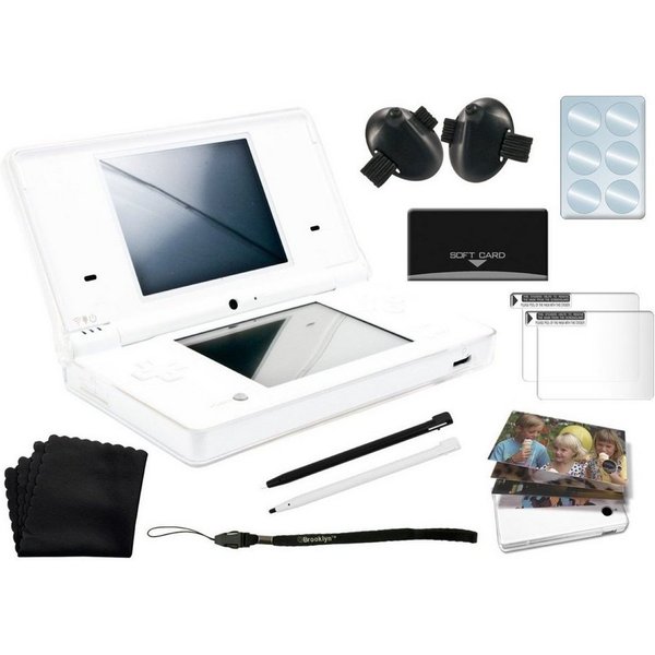 Brooklyn Konsolen-Tasche Crystal Case Kit Zubehör-Set Transparent, Spar-Set, Stifte, Daumen Touch-Pen, Schutzfolie, etc. für Nintendo Dsi
