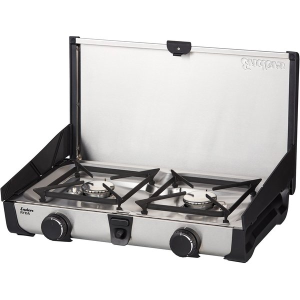 Enders® Gaskocher Ryda 2 Z, Campingkocher mit 2 leistungsstarken Brennern