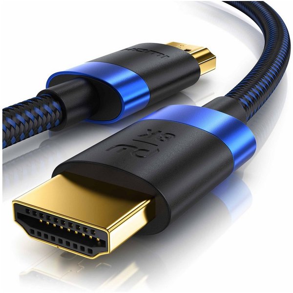 Primewire 8K @ 120Hz / 4K @ 240Hz DSC, Ultra High Speed, Nylonummantelung, 1m HDMI-Kabel, 2.1, HDMI Typ A (100 cm), 48 Gbit/s Bandbreite, eARC, CEC, HDCP, für G