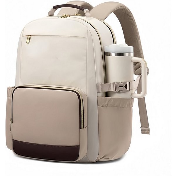 FOUORTUNATE-BEE Notebook-Rucksack Damen Rucksack 17 Zoll Laptop Rucksack mit großem Stauraum, Laptop Rucksack Damen für Uni Arbeit Reisen mit Flaschenfach