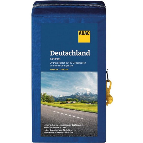 ADAC Kartenset Deutschland 20 Detailkarten auf 10 Doppelblättern / diverse