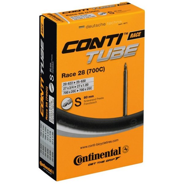CONTINENTAL Fahrradschlauch 28" Schlauch "Race 28", 700x20/25C (18/25-622/630), SV 80 mm, (1-St)