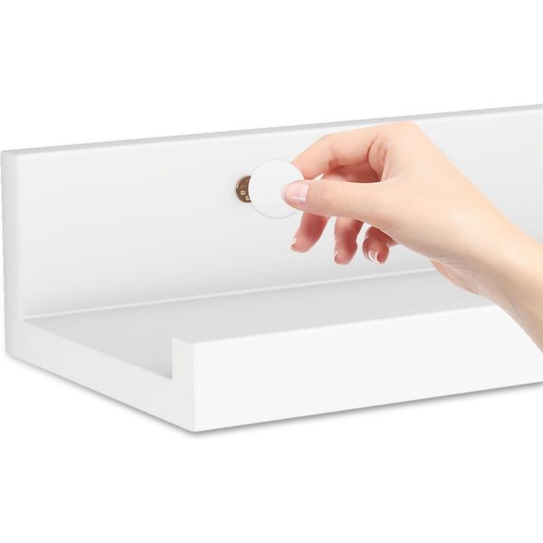 Youyijia Wandregal 3er Set, 38 cm breit,Schweberegal, Wandboards Klemmstativ