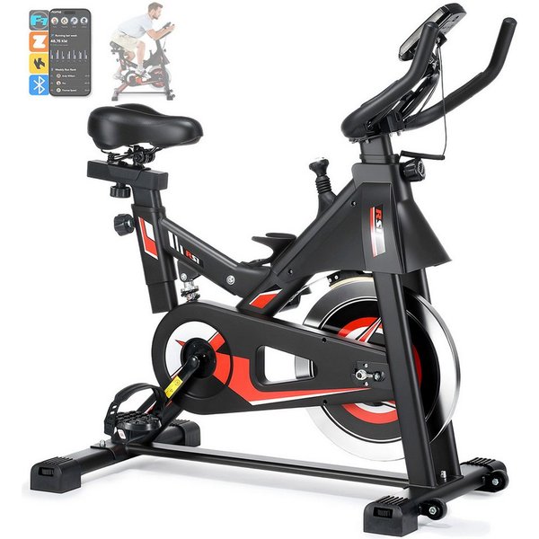 kehot Heimtrainer 3in1 Heimtrainer Fahrrad 150kg, 6kg Schwungrad leise (Stufenlose Widerstandsregelung für intensives Training, Klappbar & platzsparend, ideal f