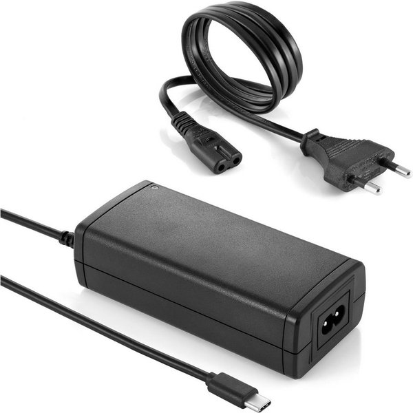 Poppstar Universal USB-C Netzteil 65W für Laptop / Notebook USB-Ladegerät (1-tlg., 5V 9V 12V 15V DC (max. 3A) / 20V DC (max. 3,25A), Laptop Ladegerät 65W mit US