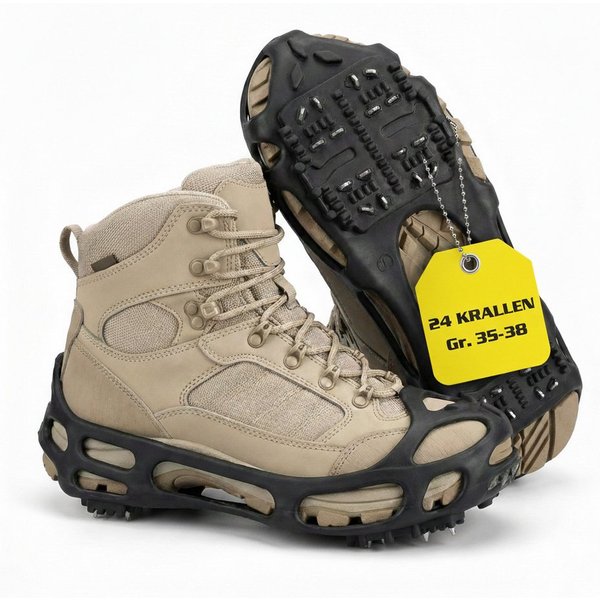 Hecht Spikes Schuhkrallen Ice Spikes 24 Metallkrallen, in 35-38, 39-42, 43-46