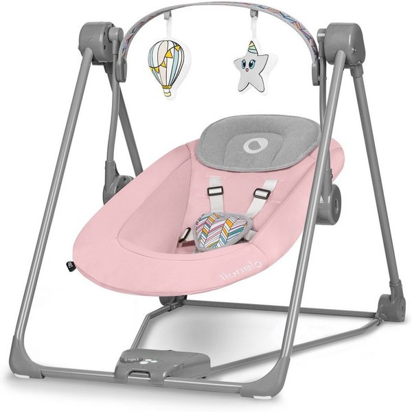 lionelo Babyschaukel OTTO, Spielzeug Karussell, Sicher und stabil, Wippfunktion, 0+ bis 9 kg