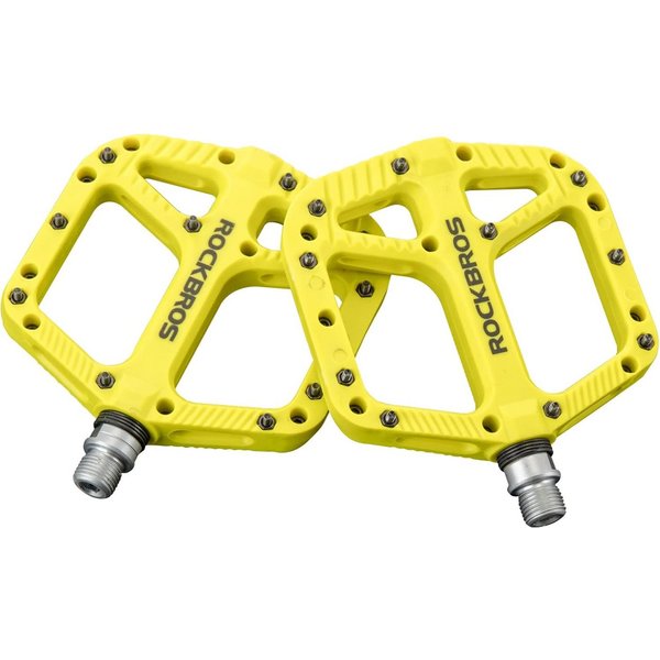 ROCKBROS Fahrradpedale Breite MTB Plattformpedale aus Nylon rutschfest
