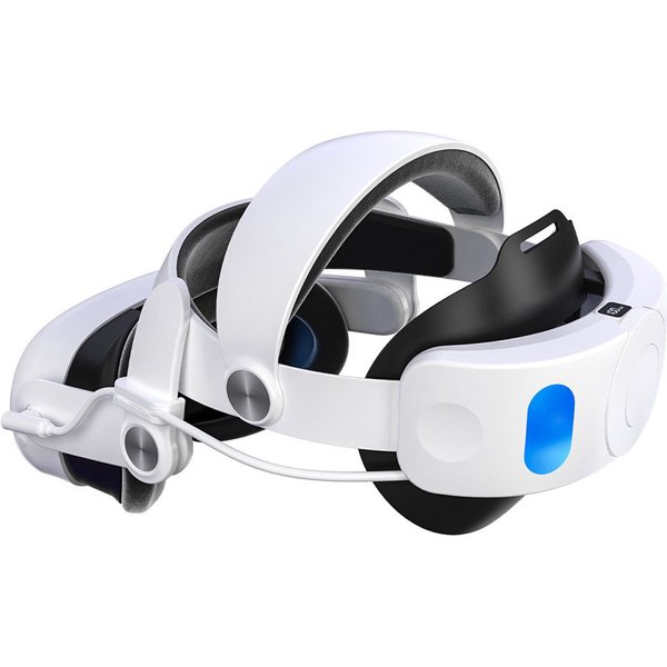 Tekoo VR Brillen-Halterung VR Headset Kopfband mit Akku 10000 mAh für Quest 3/3S, (Packung, 3-teiliges Set mit Kopfband, USB-C-Ladekabel und Anleitung, 10000 mA