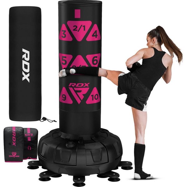 RDX Sports Boxsack RDX Boxsack mit Handschuhen, 6FT Freistehend Kickboxen MMA Fitness