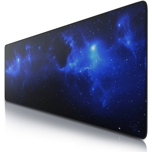 CSL Gaming Mauspad XXXL Speed Mousepad 1200 x 400 x 3 mm, große Tischunterlage (1-St), rutschfest, abwaschbar, Geschwindigkeit & Präzision, Space, Gaming