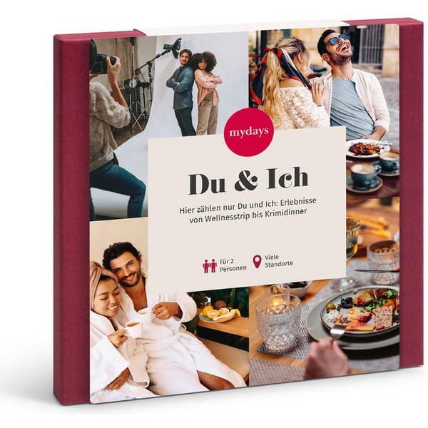mydays Erlebnisgutschein Geschenkbox Für Paare, Eine Box voller Erlebnisse fuer Gemeinsamzeit