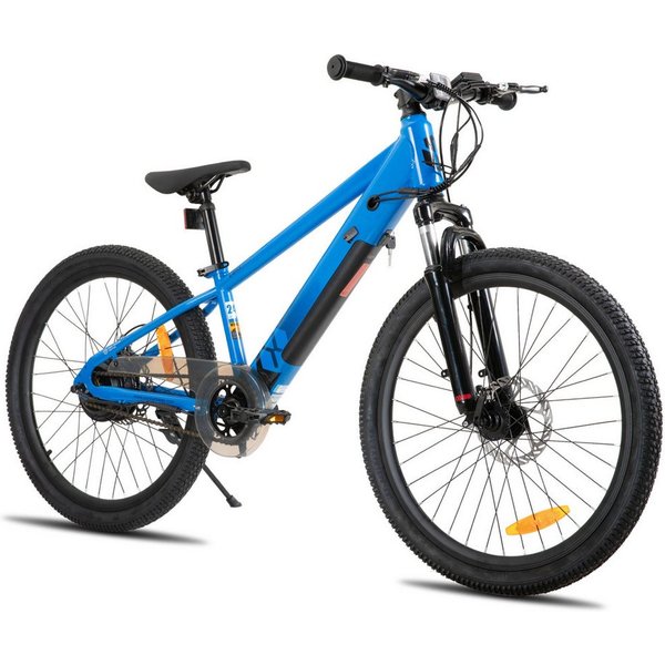 HILAND E-Bike 20/24 Zoll E‑Mountainbike 24V 250W Akku abnehmbar Kinder u. Erwachsene, Heckmotor, 124,8 Wh