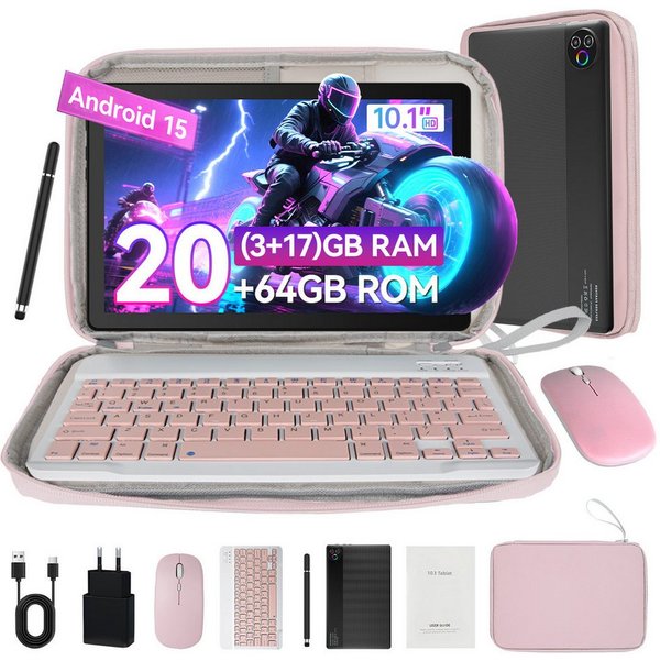 BUFO 10 Zoll 64 GB 1280x800 IPS Maus Tastatur Handschrift Stift Set Tablet (10", 64 GB, Android, WiFi, Dual-Kamera)