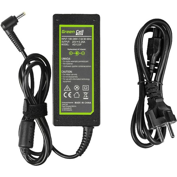 Green Cell 20V 3.25A 65W Netzteil für Lenovo GC-AD123P Notebook-Netzteil