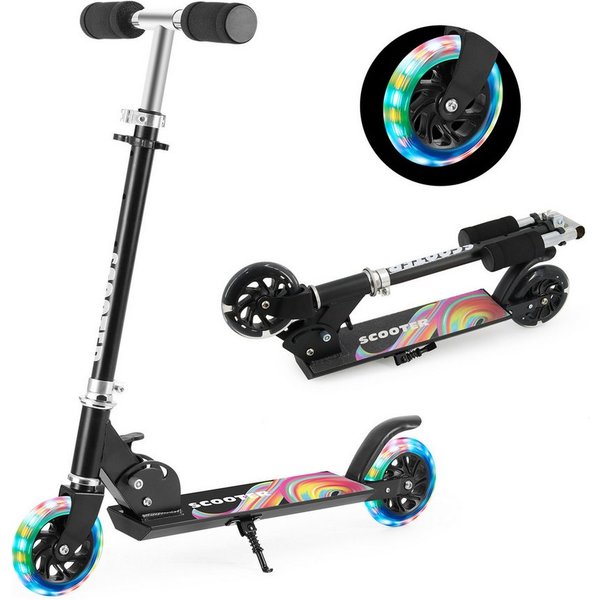 YEE RUN Tretroller für Kinder von 3-10 Jahren, faltbar, 50KG Max.