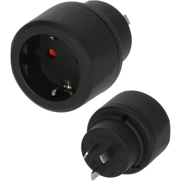 Brennenstuhl Reisestecker Schutzkontakt - Australien, China Adapter Typ F (Schuko)