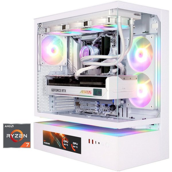 Cougar CFV235 Vision WT 8063 AMD Ryzen 7 9700X 32GB DDR5 2TB SSD RTX 5080 Gaming-PC (AMD Ryzen 7 9700X, RTX 5080, 32 GB RAM, 2000 GB SSD, Wasserkühlung, Windows