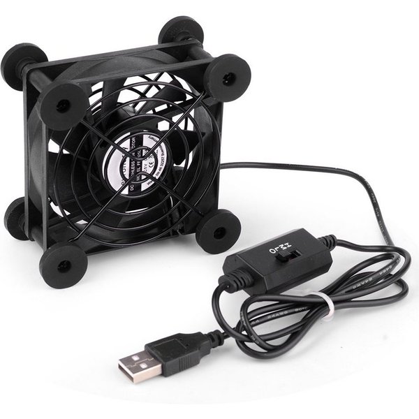 euroharry Mini USB-Ventilator USB leise PC Ventilator usb lüfter pc lüfter PC 80MM