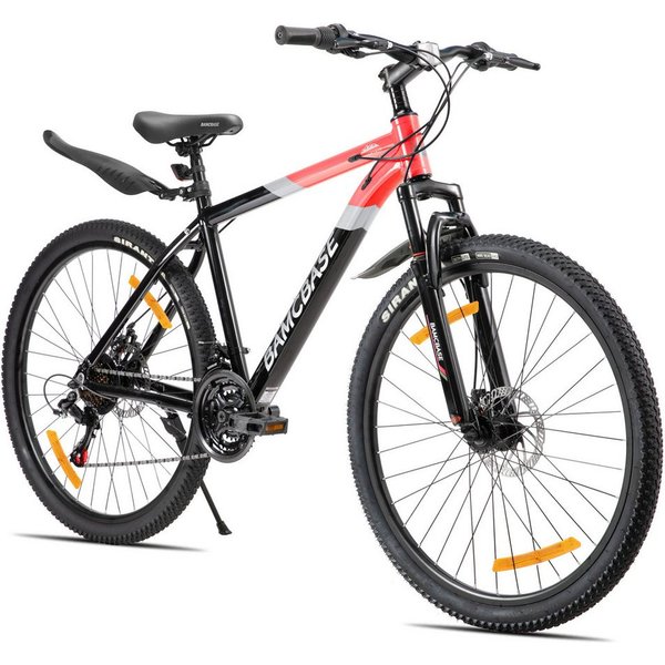 HILAND Mountainbike 26/27,5 Zoll Alu-Mountainbike 21-Gang, Scheibenbremsen & Komfortsattel