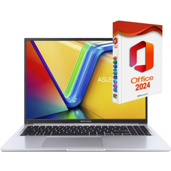 Asus Vivobook X16 - Ryzen 5, Business-Notebook (40,6 cm/16 Zoll, AMD Ryzen 5 150, AMD Radeon, 8 GB, 256 GB SSD, Windows 11 Pro, MS Office 2024 Pro)