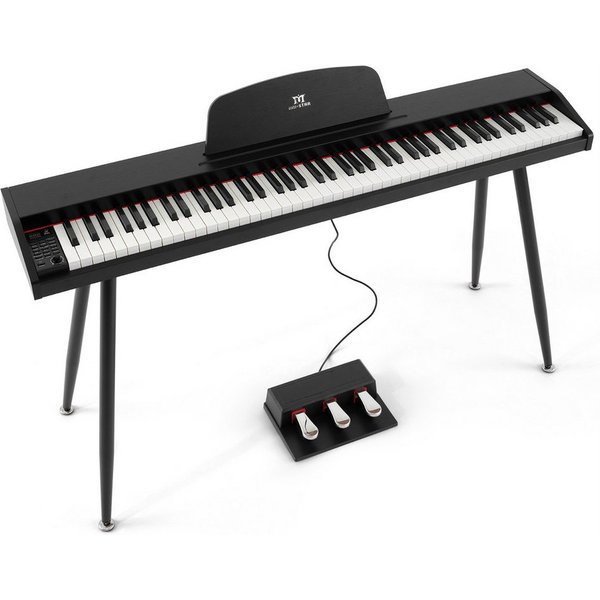 MUSTAR Digitalpiano 88 Tasten für Anfänger mit 3 Pedaleinheiten