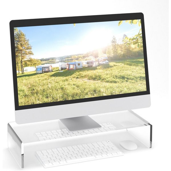 relaxdays Monitorständer Acryl, (1-tlg)
