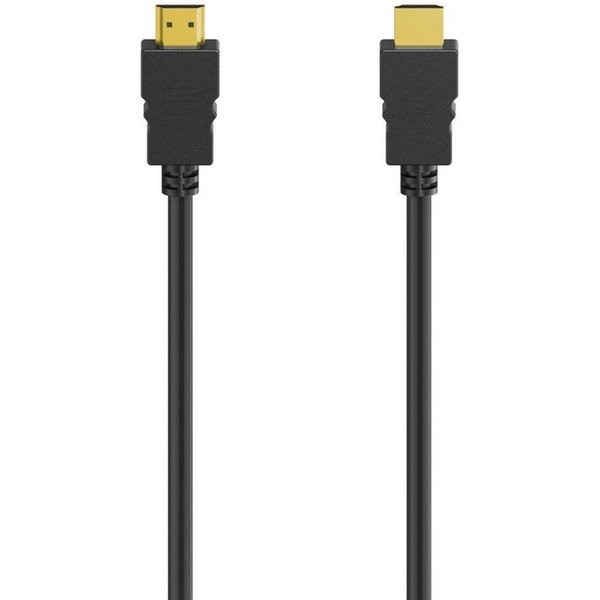 Hama HDMI Kabel 4K, High Speed Ethernet mit 3D Übertragung, HDMI Stecker HDMI-Kabel, HDMI, HDMI (150 cm), Länge 1,5 m, Vergoldet, Audiorückkanal (ARC), Hochaufl