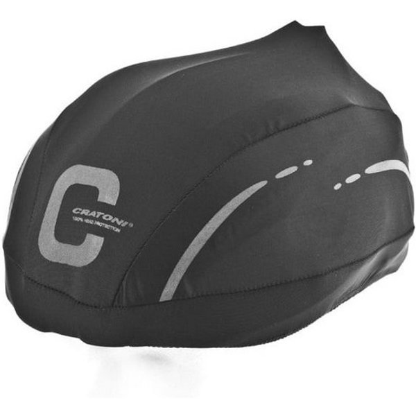 Cratoni Fahrradhelm Regenschutz (Raincover) für Fahrradhelme schwarz matt