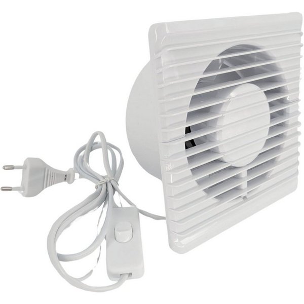 TronicXL Wandventilator 100mm Bad-Lüfter Ventilator Wand Einbau Badlüfter Wandlüfter WC, Einbau Bad Küche Wand Feuchtraum