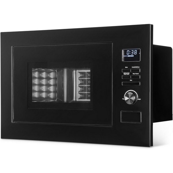 BOMANN Einbau-Mikrowelle MWG 3001 H EB schwarz, Einbaumikrowelle mit Grill und Heißluft, 60cm