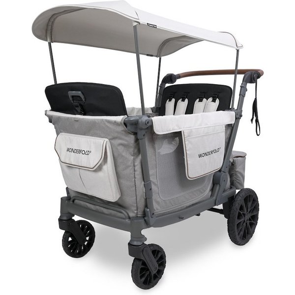 Wonderfold Bollerwagen L4 Doppelsitziger Kinderwagen für 4 Kinder