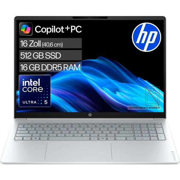 HP OmniBook 3 16-bs0050ngx Notebook (40,6 cm/16 Zoll, Intel Ultra 5 325, Intel Graphics, 16 GB, 512 GB SSD)