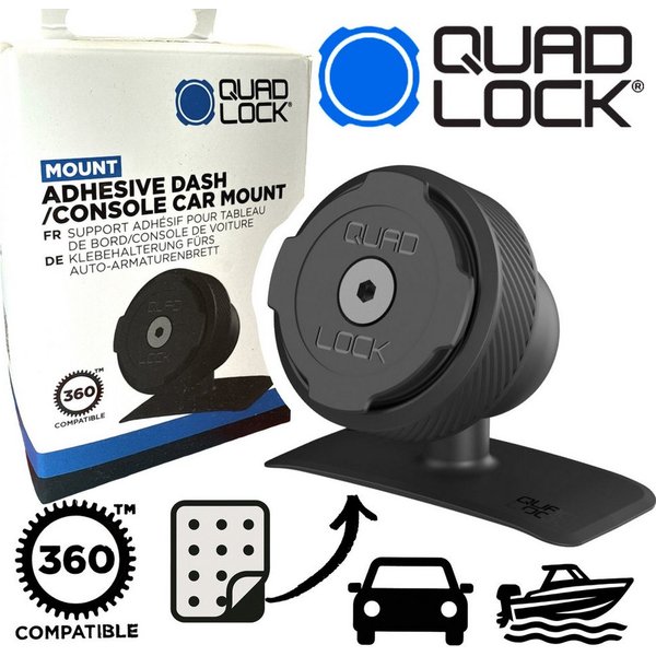 Quad Lock Handy-Halterung QUAD LOCK Lock Dash Auto klebe Armaturenbrett / Konsole Autohalterung