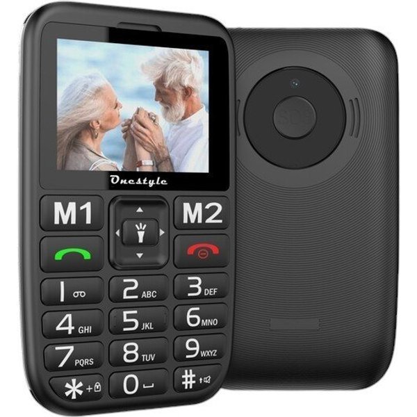 Onestyle Silver One Seniorenhandy mit Dual-SIM Seniorenhandy (Große Tasten, 2,4 Zoll QVGA-Farbdisplay, SOS-Taste)